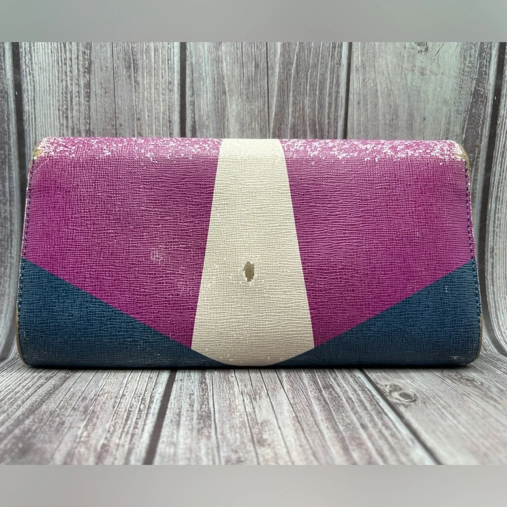 FENDI Monsters Vitello Elite Crystal Eye Continental Wallet